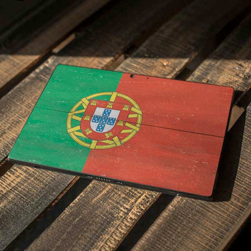 Portugal Flag Distressed Surface Pro 7 Skin